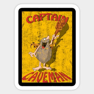 captain caveman Sticker